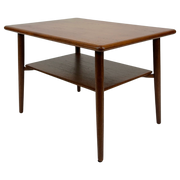 Teak 2-Tiered Side Table