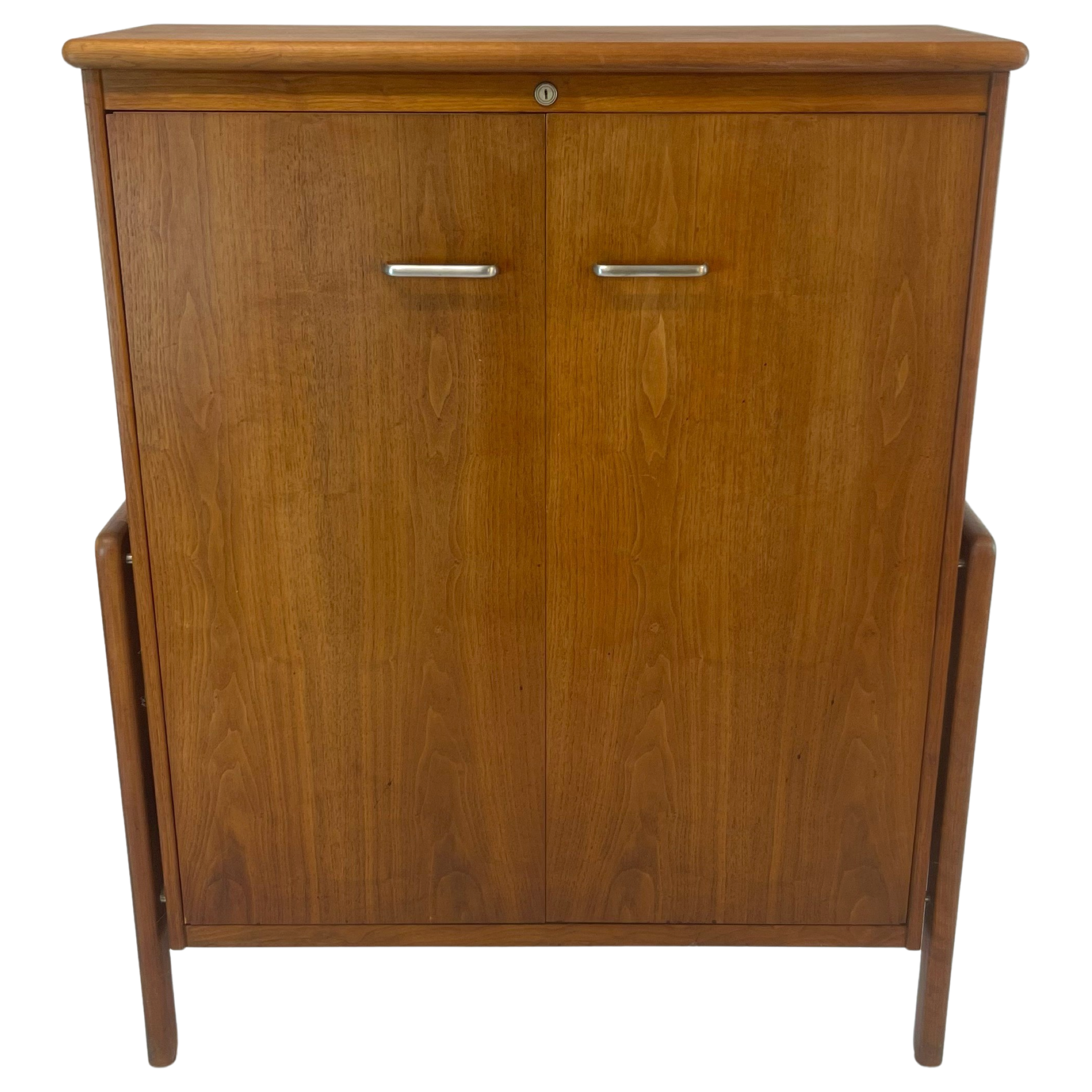 Walnut Cabinet with Lock