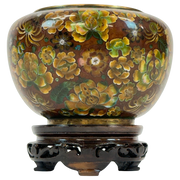 Cloissoné Bowl-Shaped Vase