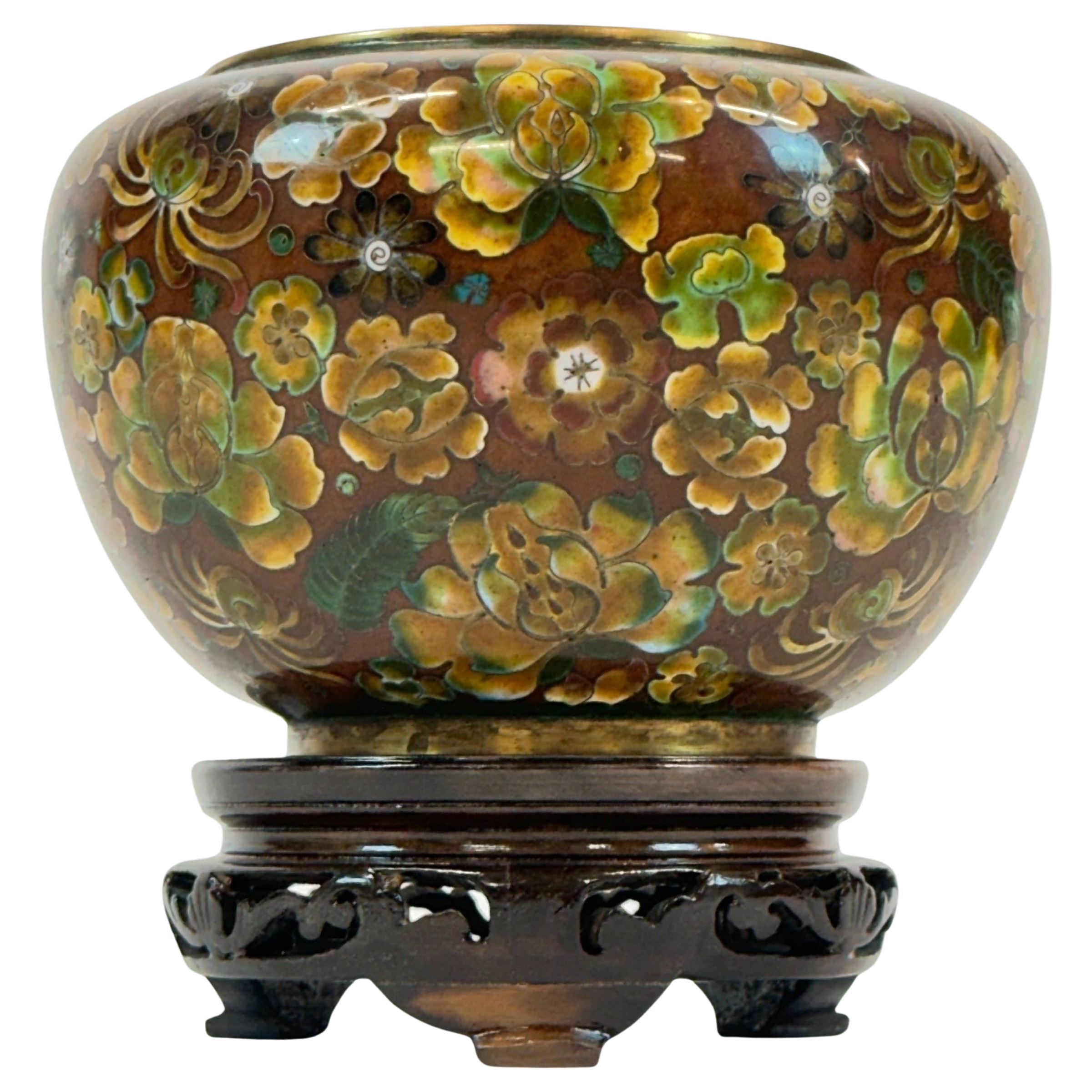 Cloissoné Bowl-Shaped Vase