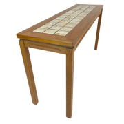 Teak Tile Top Sofa / Hall Table