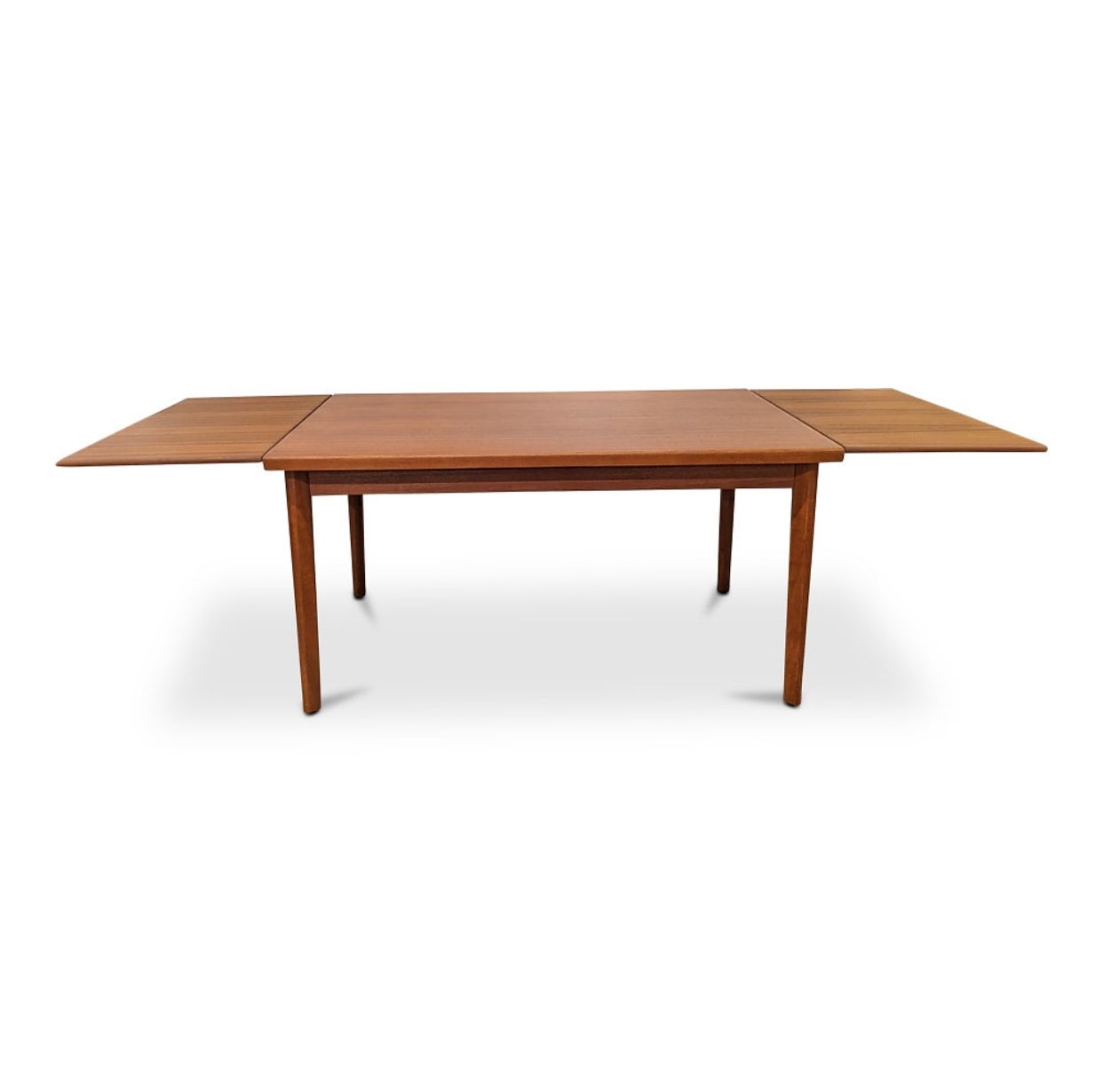 Teak Draw-Leaf Dining Table